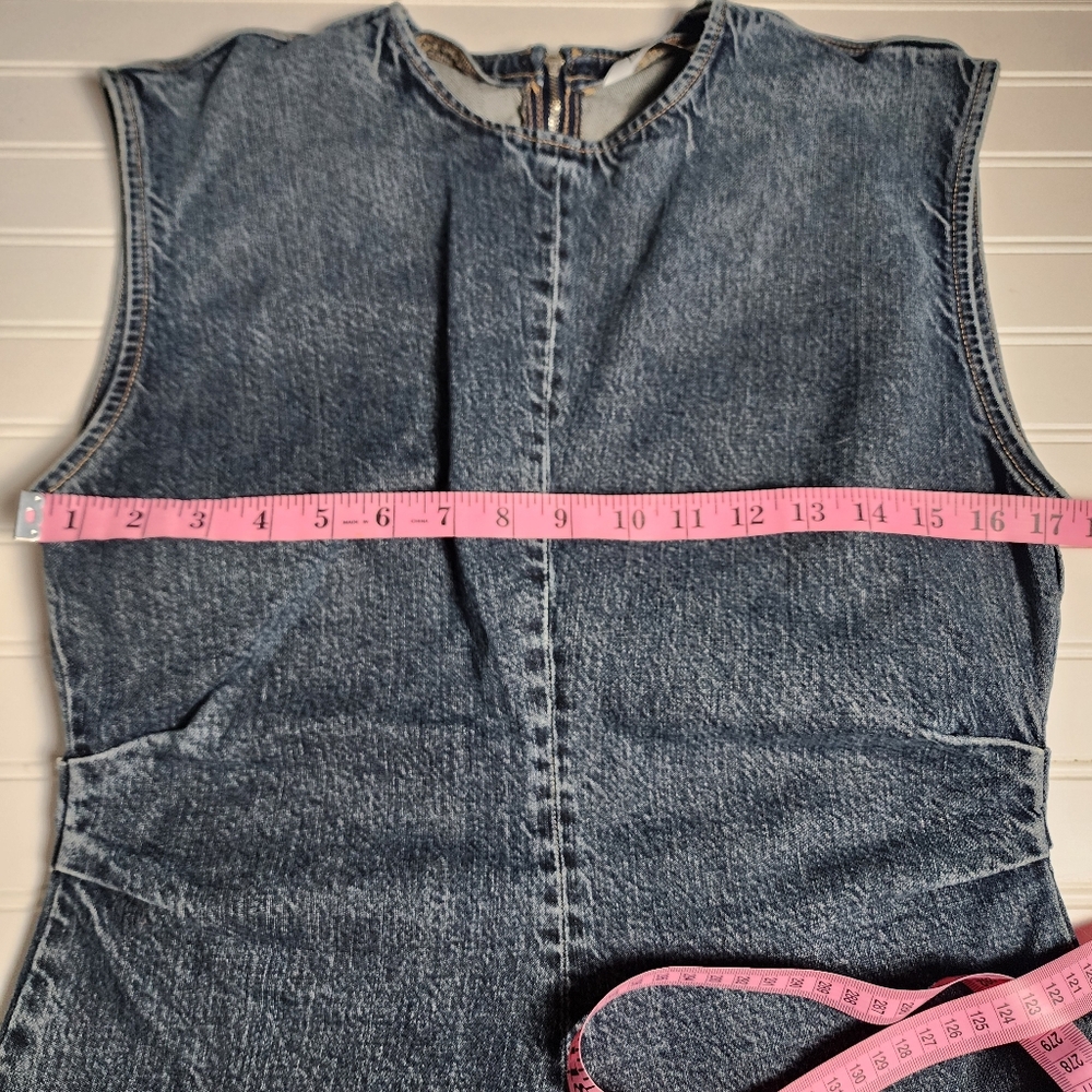 Zara Denim Dresz, Large - Picture 11 of 14